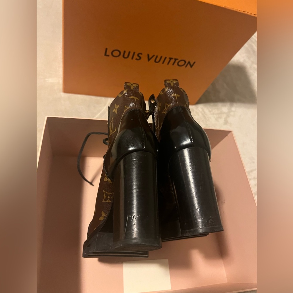 Louis Vuitton Star Trail Ankle Boot Heel Size 40 10 - Picture 6 of 10